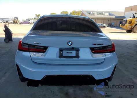 2024 BMW M340Xi из США, поврежденный, VIN 3MW49FF07R8D80696